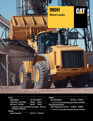 Колесни товарачи Caterpillar 980H