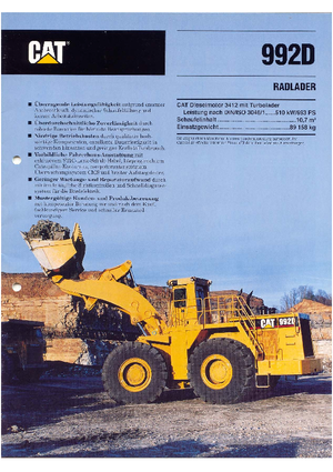 Колесни товарачи Caterpillar 992 D
