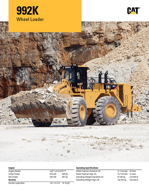 Колесни товарачи Caterpillar 992K