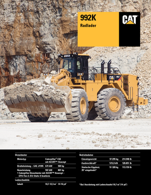 Колесни товарачи Caterpillar 992K