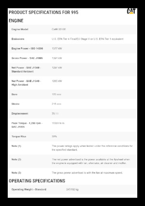 Колесни товарачи Caterpillar 995