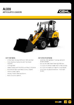 Колесни товарачи Gehl AL320