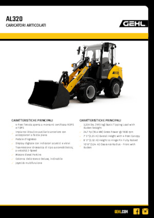 Колесни товарачи Gehl AL320