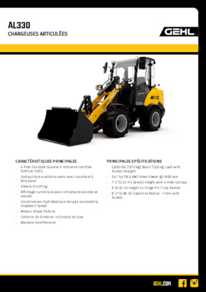 Колесни товарачи Gehl AL330