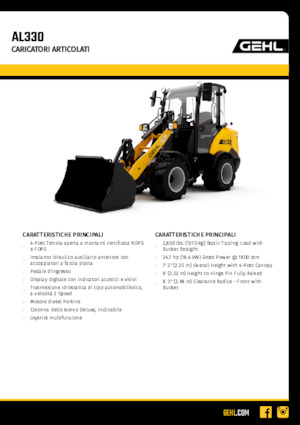 Колесни товарачи Gehl AL330