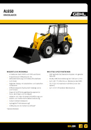 Колесни товарачи Gehl AL650