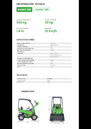 Колесни товарачи Avant Tecno Avant 220
