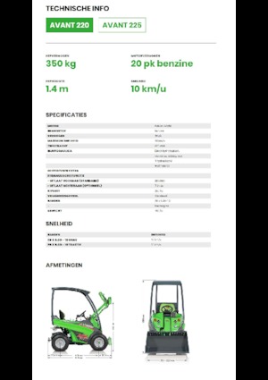 Колесни товарачи Avant Tecno Avant 220