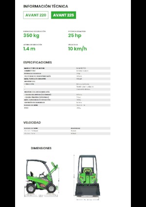 Колесни товарачи Avant Tecno Avant 225