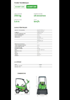 Колесни товарачи Avant Tecno Avant 225