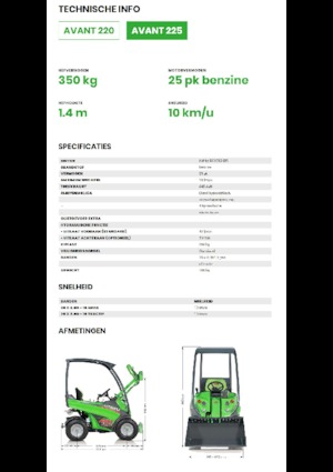Колесни товарачи Avant Tecno Avant 225