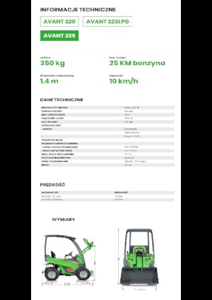 Колесни товарачи Avant Tecno Avant 225