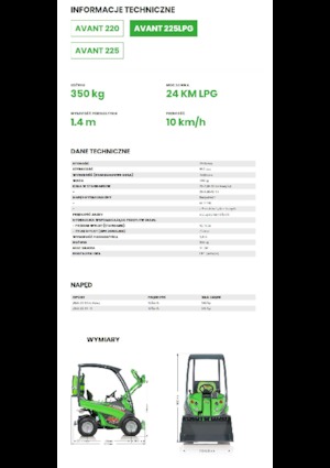 Колесни товарачи Avant Tecno Avant 225 LPG
