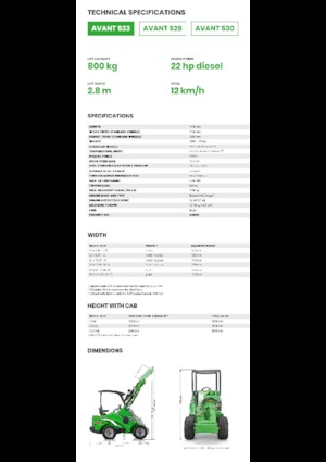 Колесни товарачи Avant Tecno Avant 523