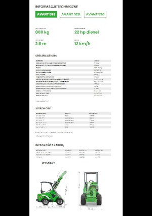 Колесни товарачи Avant Tecno Avant 523