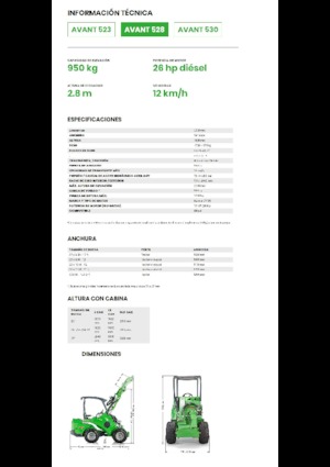 Колесни товарачи Avant Tecno Avant 528