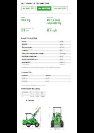 Колесни товарачи Avant Tecno Avant 528