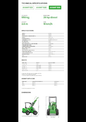 Колесни товарачи Avant Tecno Avant 530