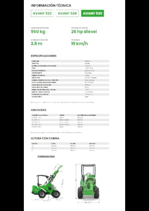 Колесни товарачи Avant Tecno Avant 530