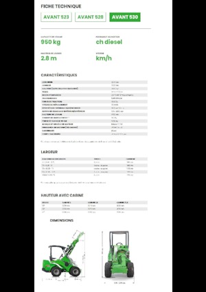 Колесни товарачи Avant Tecno Avant 530