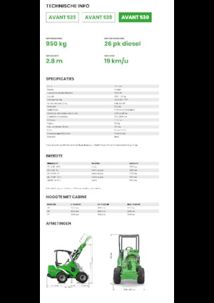 Колесни товарачи Avant Tecno Avant 530