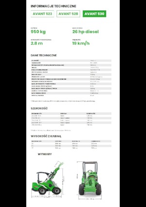 Колесни товарачи Avant Tecno Avant 530