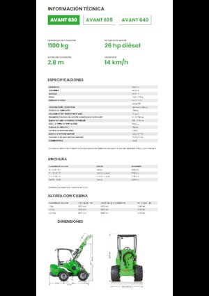Колесни товарачи Avant Tecno Avant 630