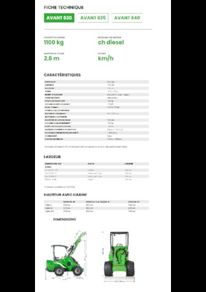 Колесни товарачи Avant Tecno Avant 630