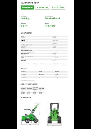Колесни товарачи Avant Tecno Avant 630