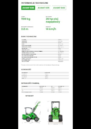 Колесни товарачи Avant Tecno Avant 630