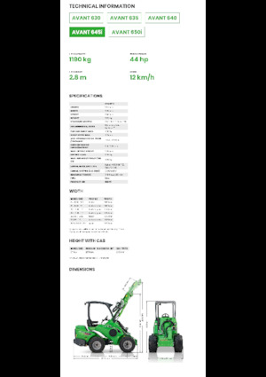 Колесни товарачи Avant Tecno Avant 645