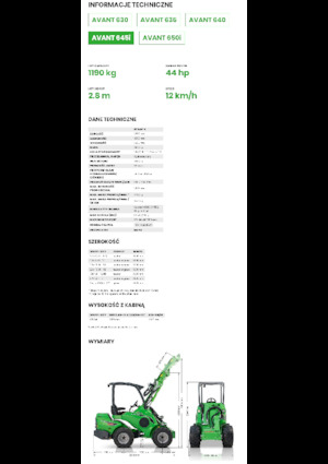 Колесни товарачи Avant Tecno Avant 645