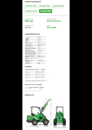 Колесни товарачи Avant Tecno Avant 650