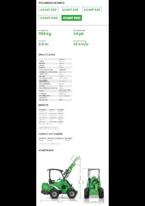 Колесни товарачи Avant Tecno Avant 650