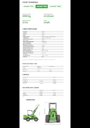 Колесни товарачи Avant Tecno Avant 755i