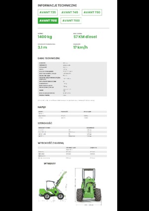 Колесни товарачи Avant Tecno Avant 755i