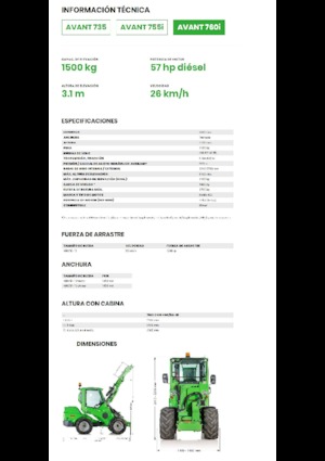 Колесни товарачи Avant Tecno Avant 760i