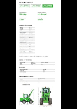 Колесни товарачи Avant Tecno Avant 760i