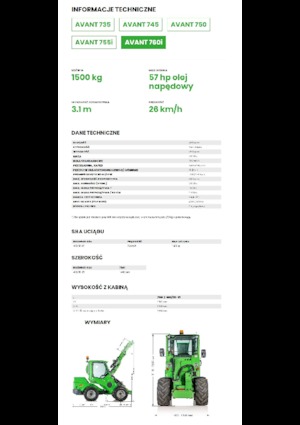 Колесни товарачи Avant Tecno Avant 760i