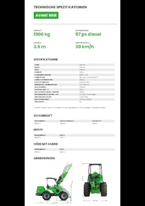 Колесни товарачи Avant Tecno Avant 860i