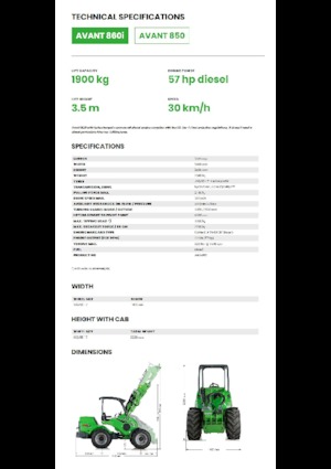 Колесни товарачи Avant Tecno Avant 860i