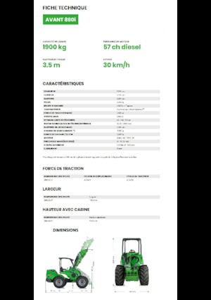 Колесни товарачи Avant Tecno Avant 860i