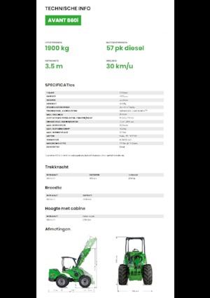 Колесни товарачи Avant Tecno Avant 860i