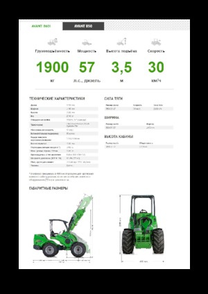 Колесни товарачи Avant Tecno Avant 860i