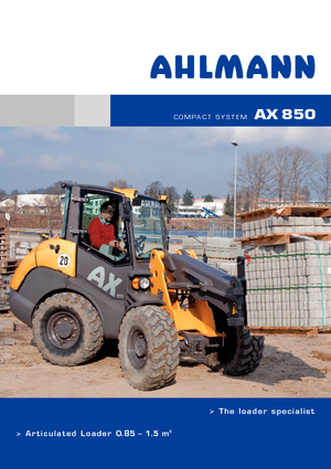Колесни товарачи Ahlmann AX 850