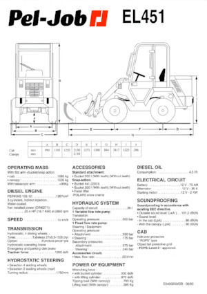 Колесни товарачи Pel-Job EL 451