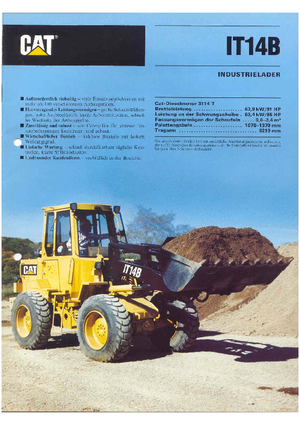 Колесни товарачи Caterpillar IT 14 B