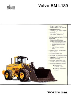 Колесни товарачи Volvo L 180