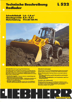 Колесни товарачи Liebherr L 522 Z