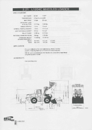 Колесни товарачи Bell L1204C